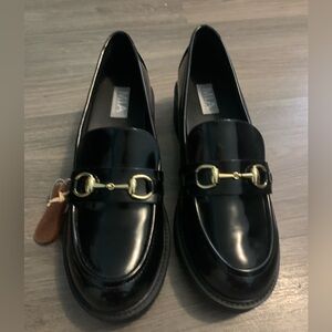 MIA golds chain detail loafers